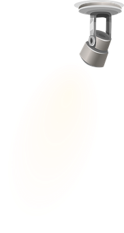 Ceiling Spotlight Illumination PNG with transparent background