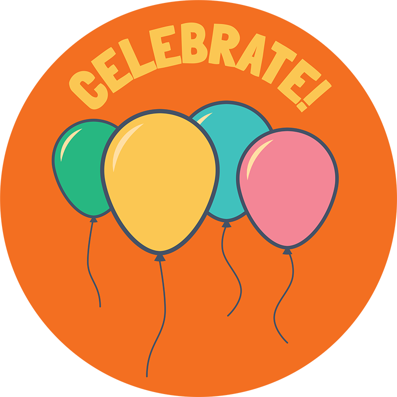 Celebrate - Celebration - Single Version PNG with transparent background