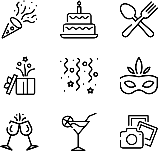 Birthday - Space Icons Png, Transparent Png PNG with transparent background