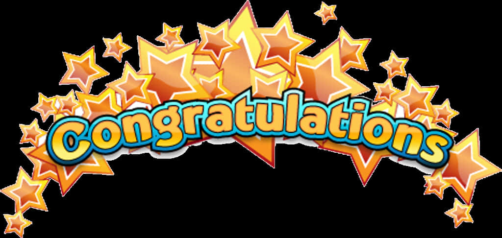 Congratulations All Stars Clipart PNG with transparent background