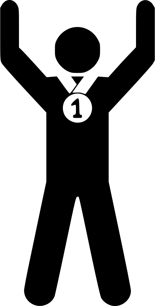 Celebratory Figure With Medal