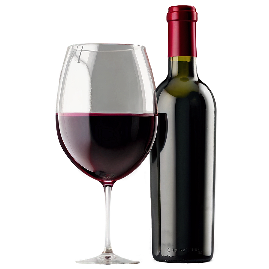 Celebratory Red Wine Glass Png Ike42