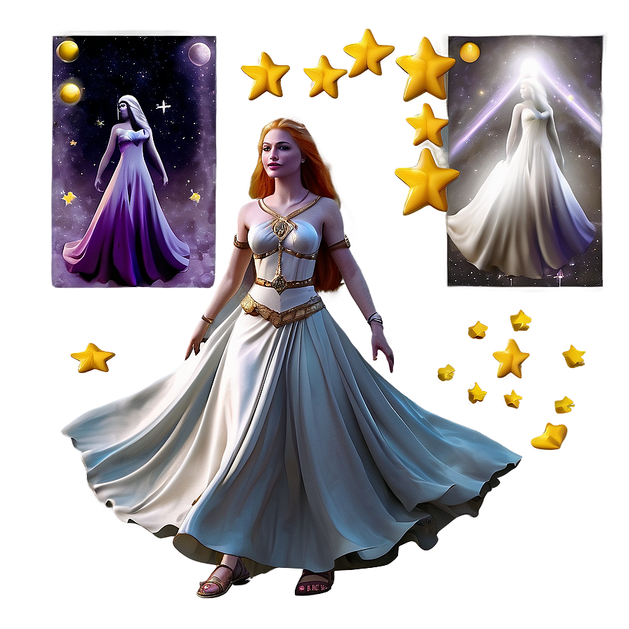 Celestial Goddess Graphic Png 99