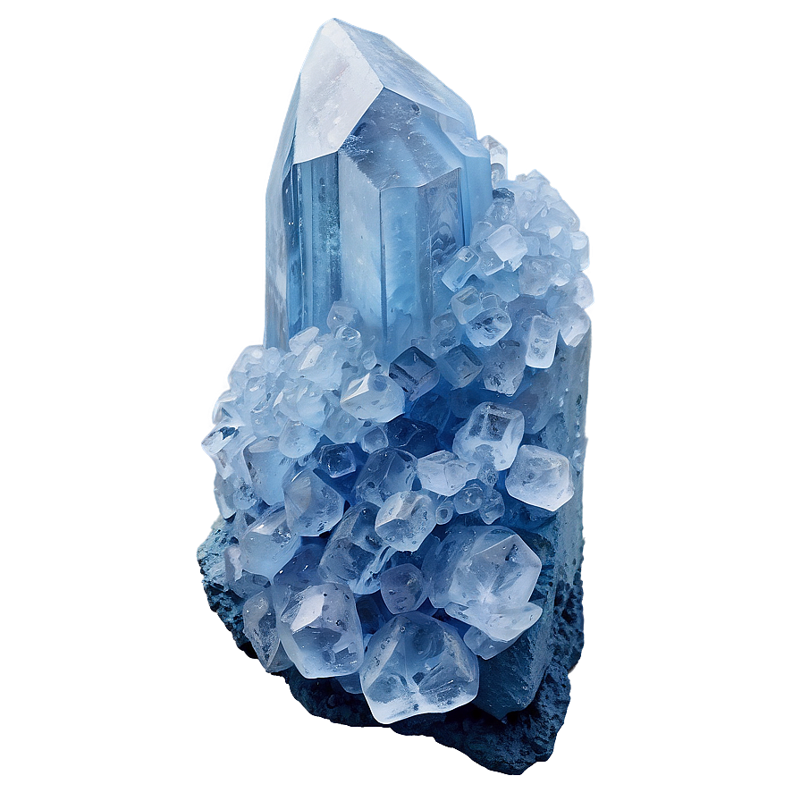 Celestite Crystal Png Snn