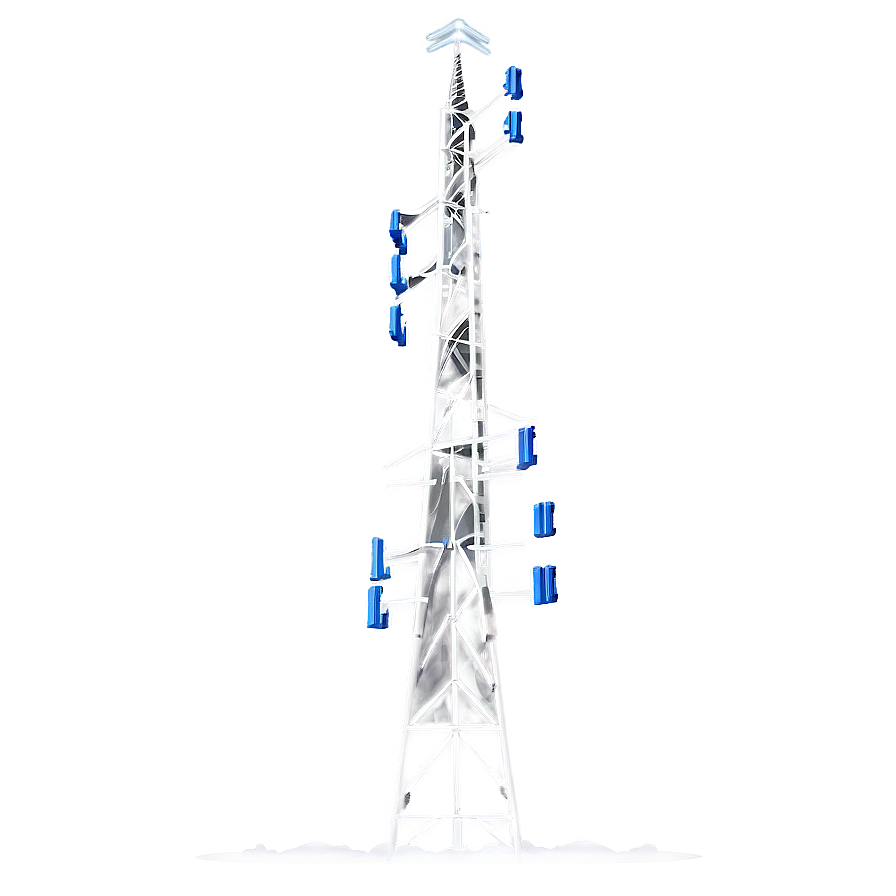 Cell Tower With Lightning Png Mll69