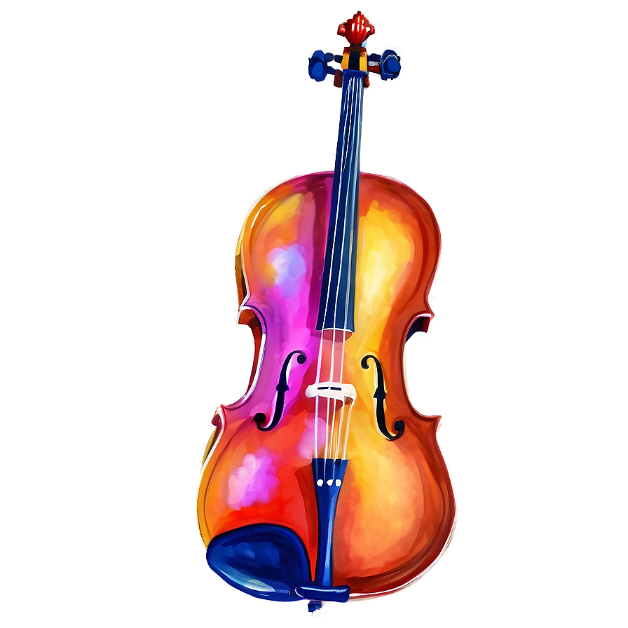 Cello In Watercolor Png Fhe59