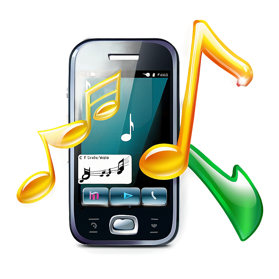 Cellphone With Music Player Png Gmo69