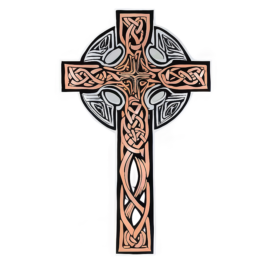 Celtic Catholic Cross Drawing Png 06122024