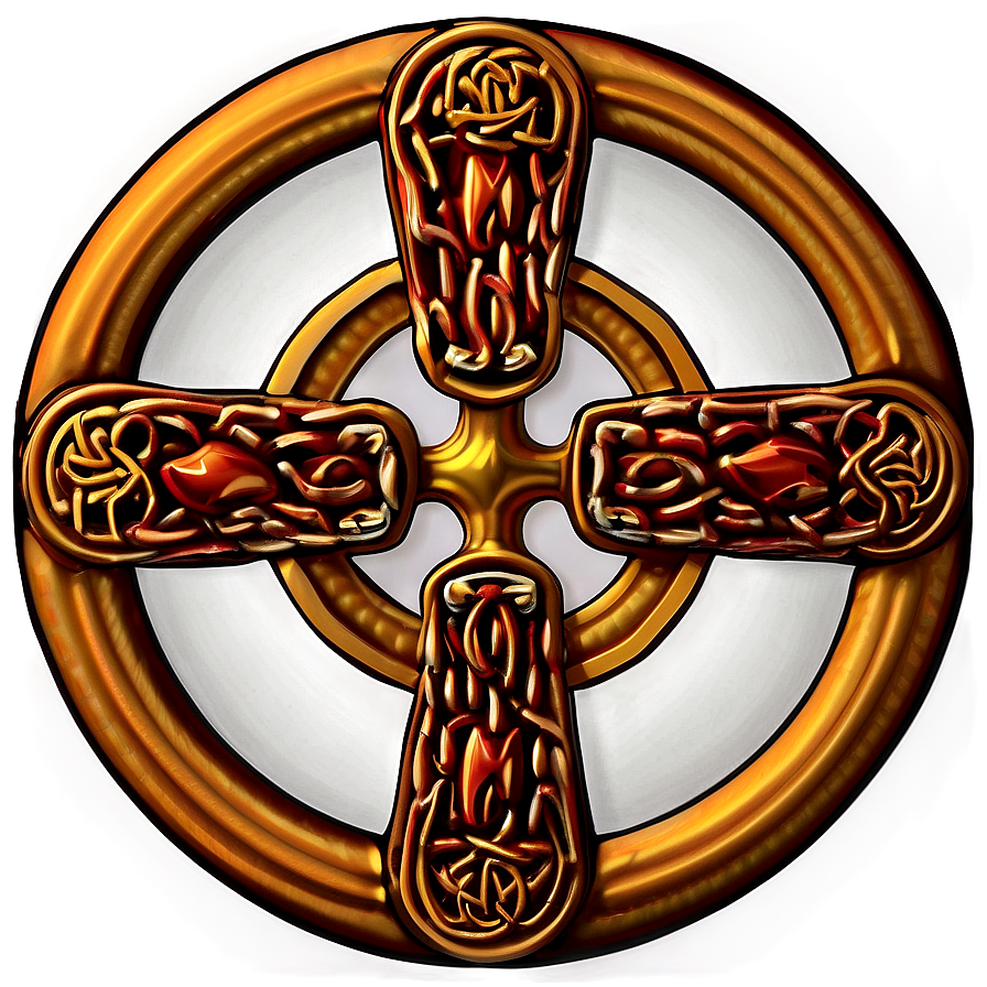 Celtic Cross In Circle Frame Png 30