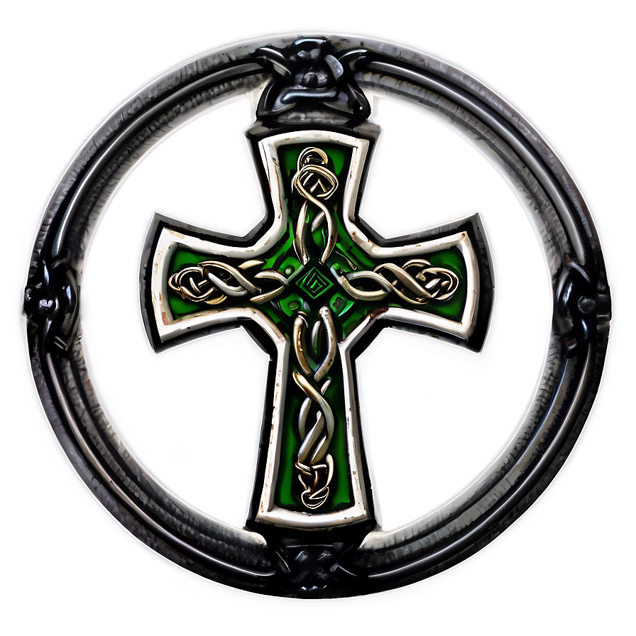 Celtic Cross In Circle Frame Png Jyy84