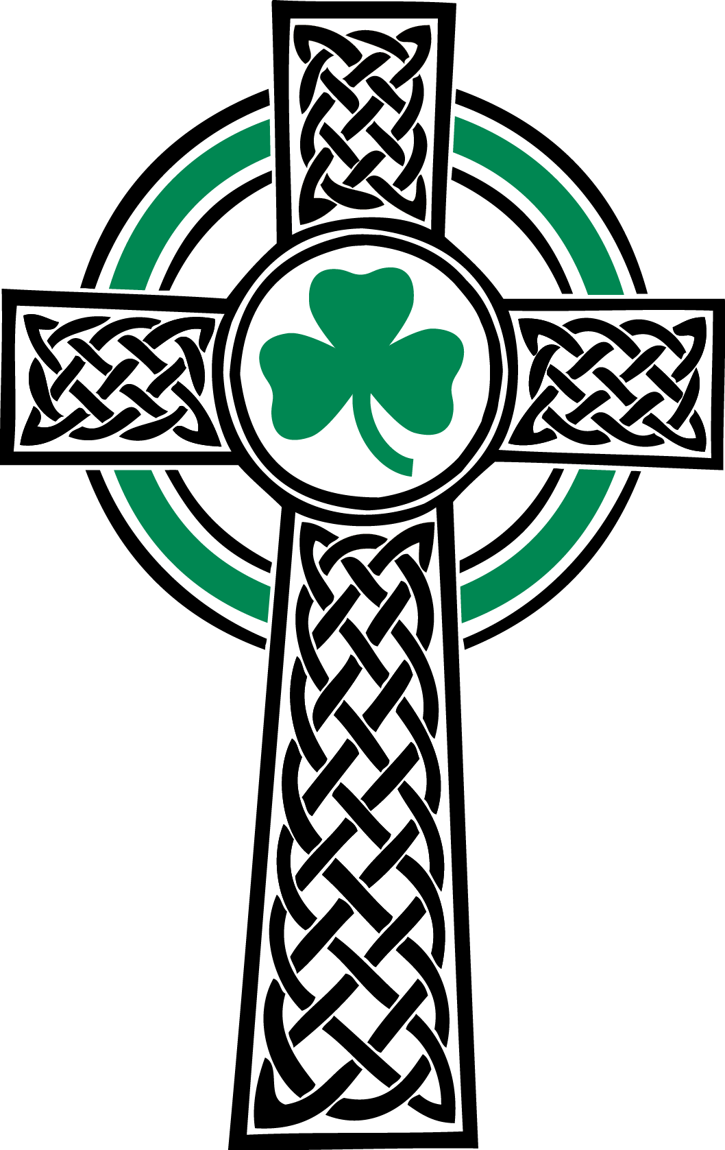 Celtic Cross Shamrock Design.png