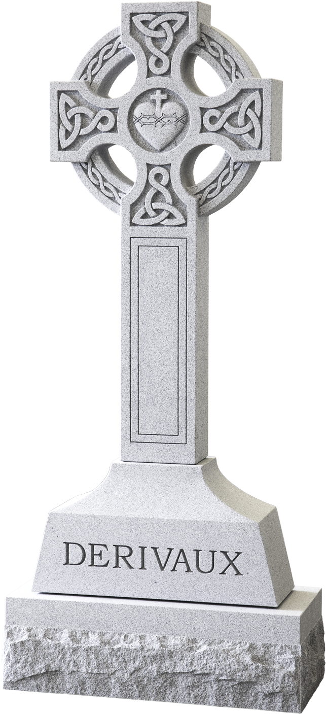 Cross Tombstone - Basic Celtic Crosses Headstone, HD Png Download PNG with transparent background
