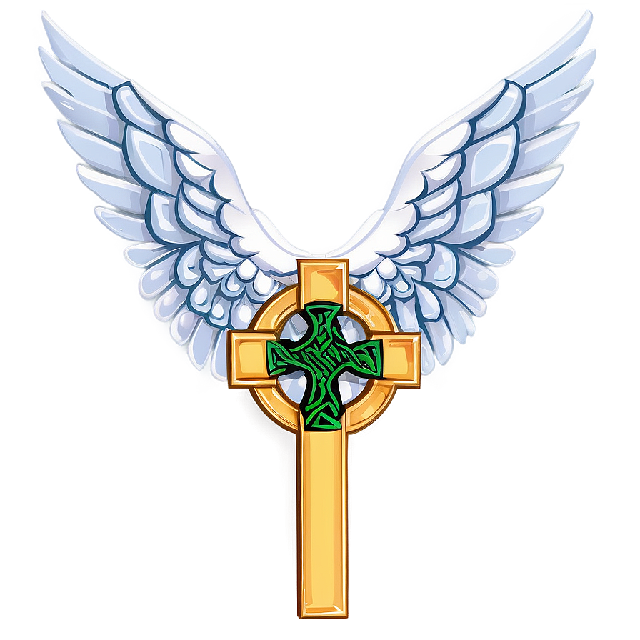 Celtic Cross With Angel Wings Png 16