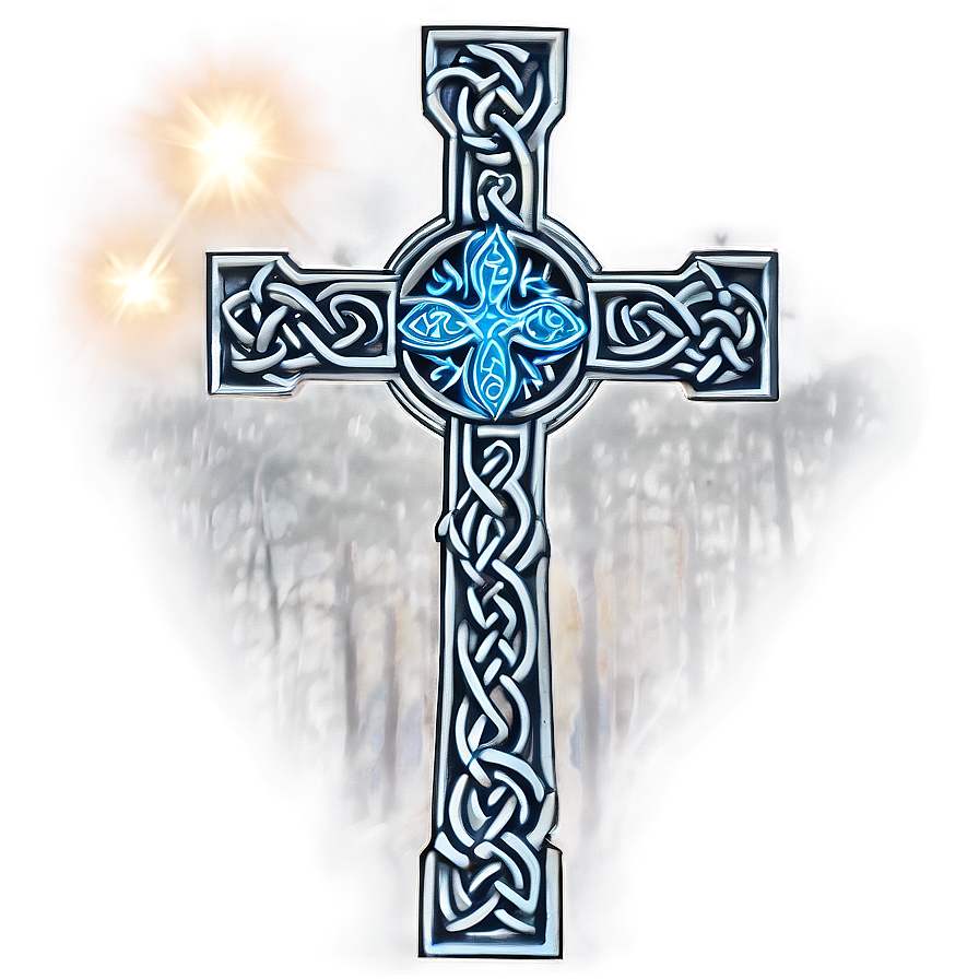 Celtic Cross With Holy Light Png 06212024