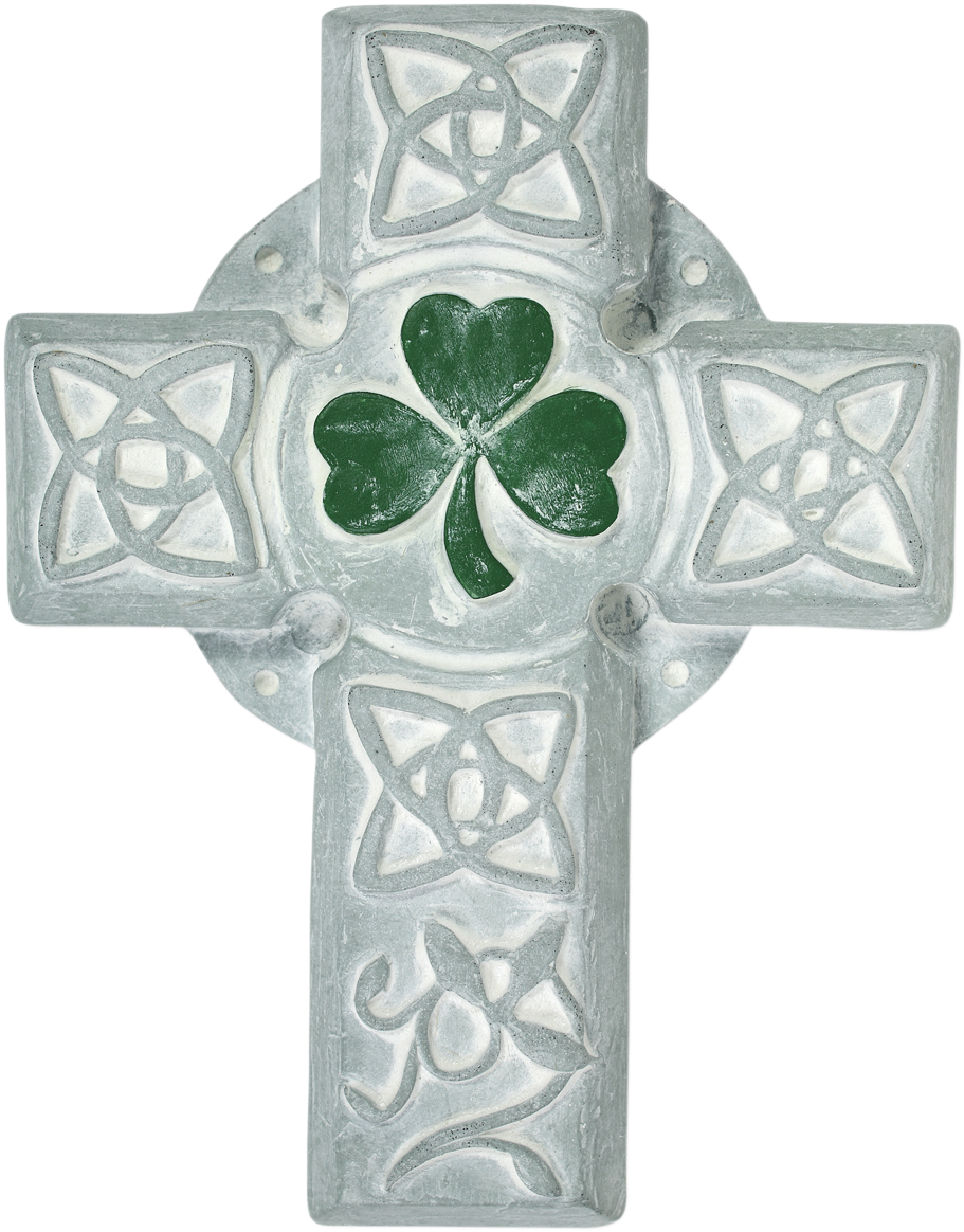 Celtic Crosswith Clover Carvings