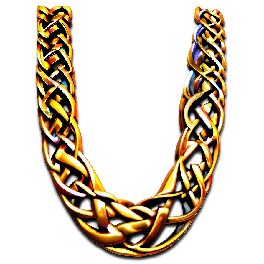 Celtic Gold Necklace Png Ibj80