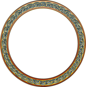 Celtic Knot Frame Border PNG image with a transparent background, free high-resolution download