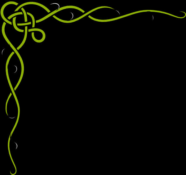 Celtic Knotwork Vines Graphic PNG image with a transparent background, free high-resolution download