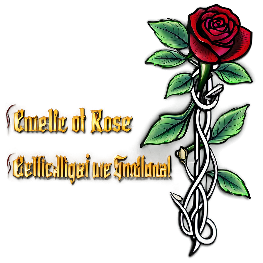 Celtic Rose Tattoo Visual Png 6