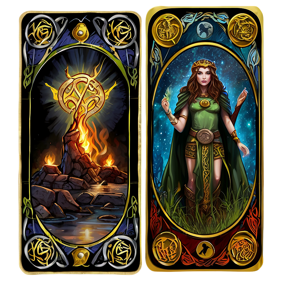 Celtic Tarot Card Template Png Edp47