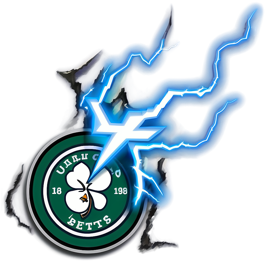 Celtics Logo with Lightning PNG 05252024 PNG with transparent background