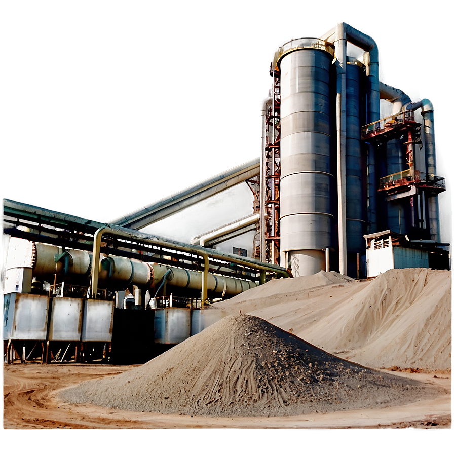 Cement Industry Factory PNG 06122024 PNG with transparent background