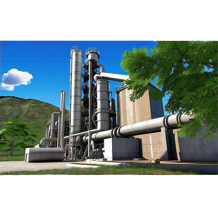 Cement Industry Factory PNG 62 PNG with transparent background