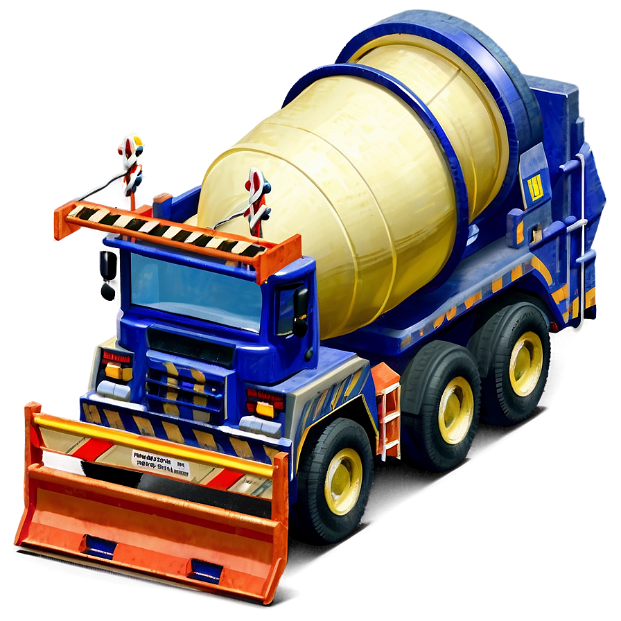 Cement Mixer Truck Construction Png 05042024