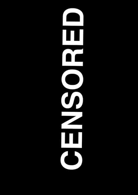 Censored Content Black Background