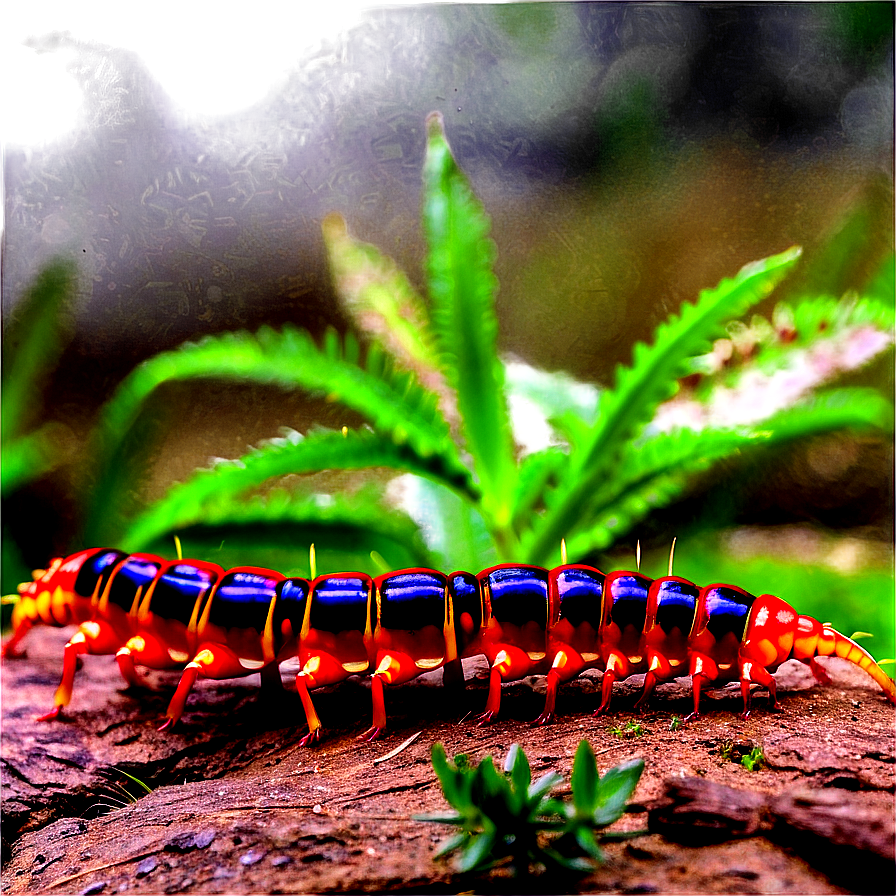 Centipede In Natural Habitat Png 05242024
