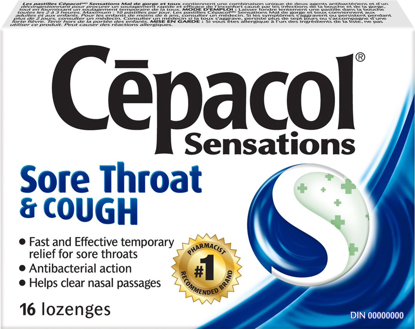 Cepacol Sore Throat Lozenges Product Image PNG with transparent background