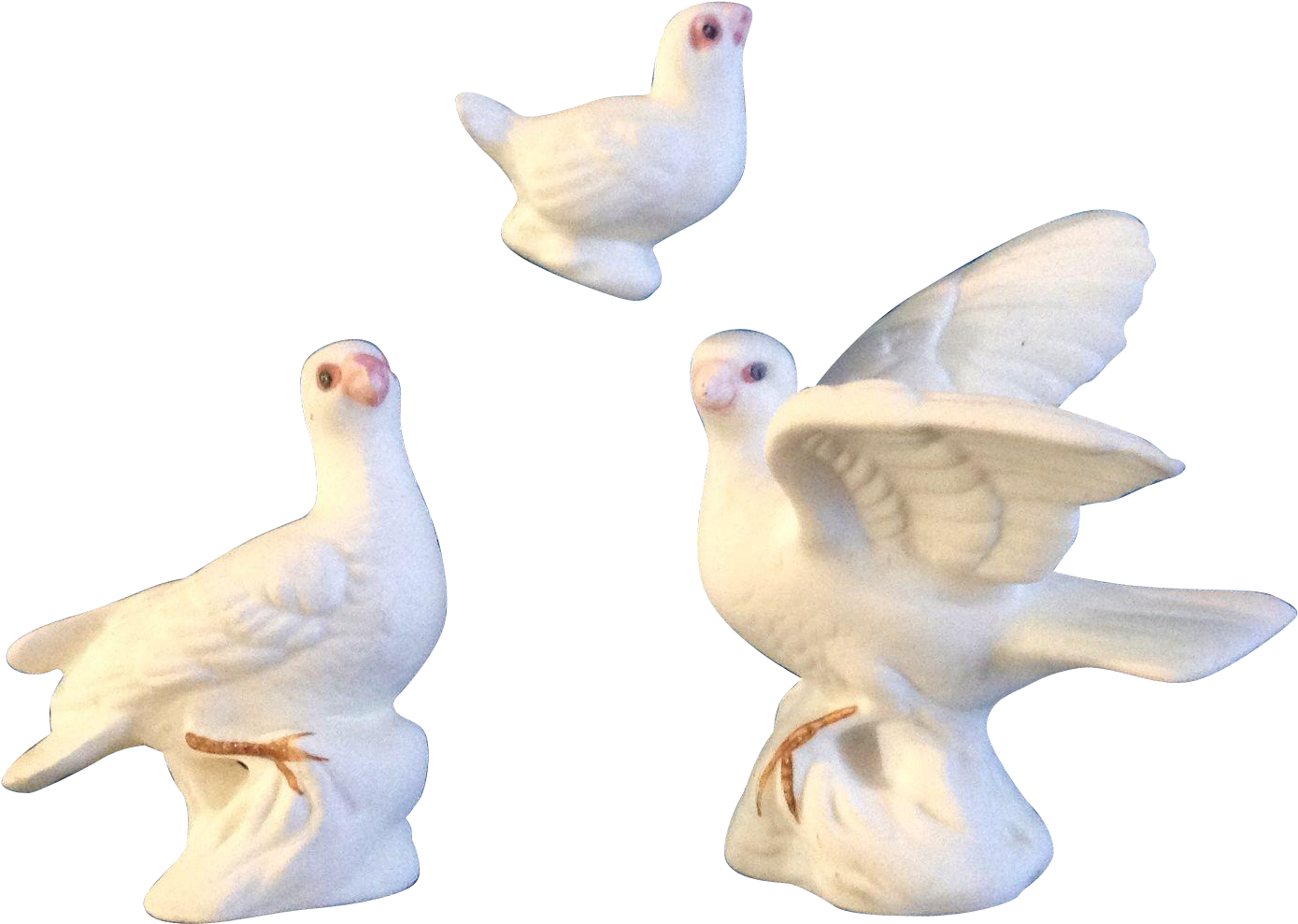 Ceramic Dove Figurines Collection