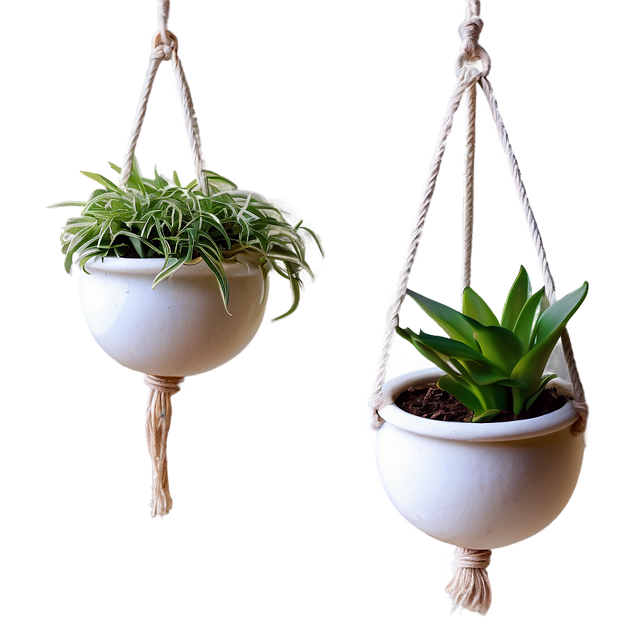 Ceramic Hanging Plant Png Jwe12