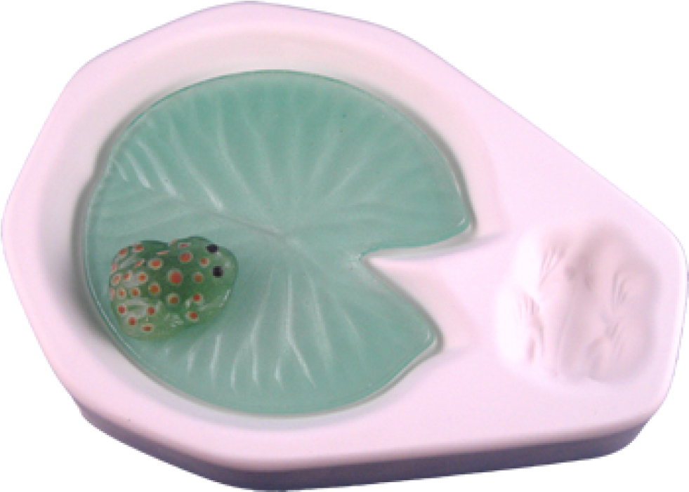 Ceramic Lily Pad Soap Dish