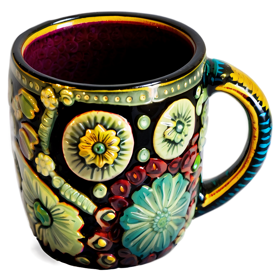 Ceramic Mug Artwork PNG 14 PNG image with a transparent background, free high-resolution download
