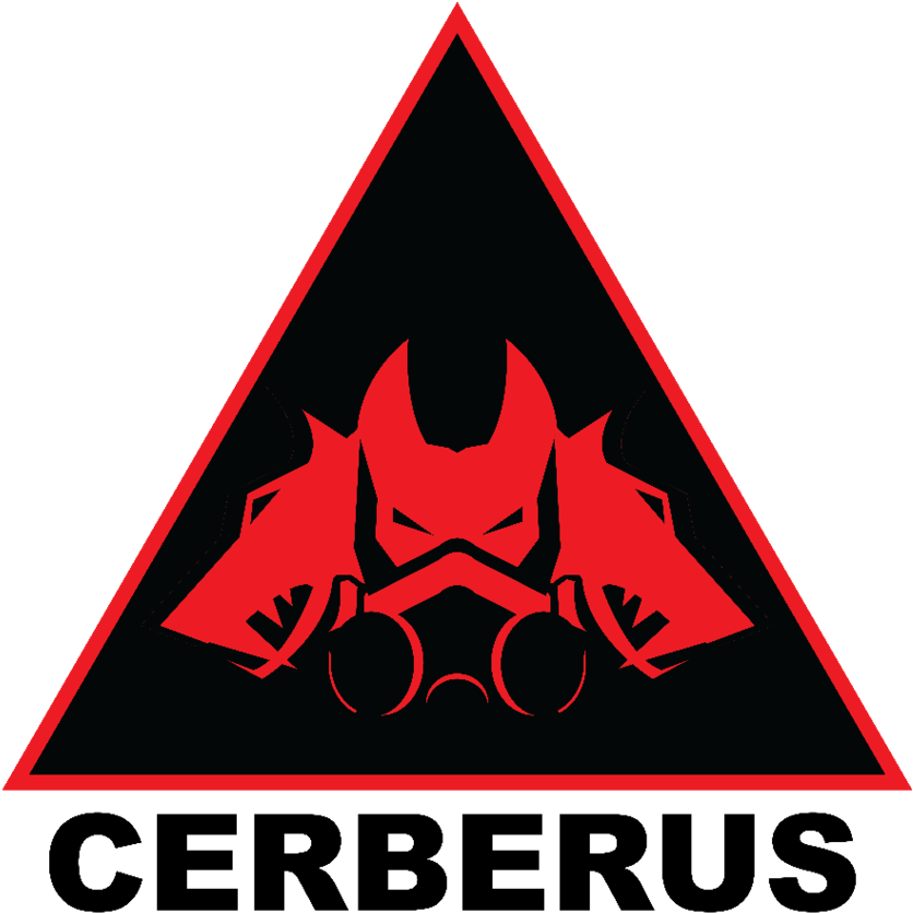 Cerberus Logo Redand Black