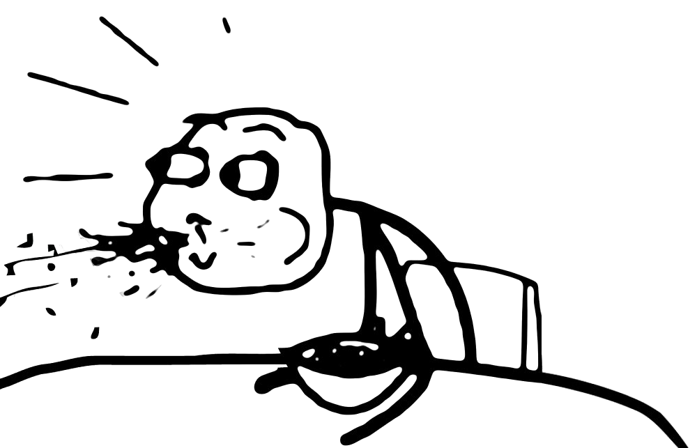 Cereal Spill Cartoon Character PNG with transparent background
