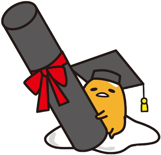 Ceremony Party - Grad Gudetama PNG with transparent background
