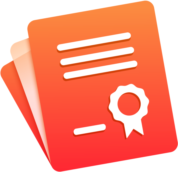 Certificate Template Icon