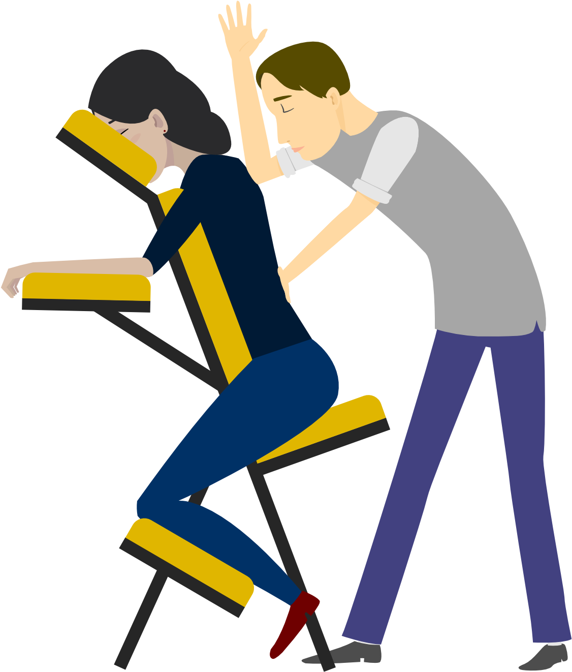 Massage Therapy Reno - Chair Massage Clipart, HD Png Download PNG with transparent background