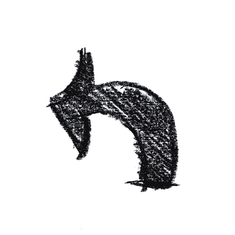 Chalk Texture Arrow Drawing PNG with transparent background