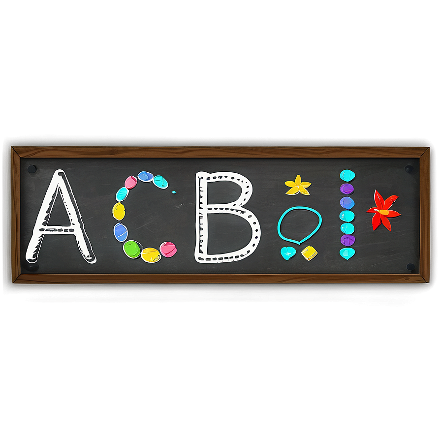 Chalkboard Alphabet Png Xur68