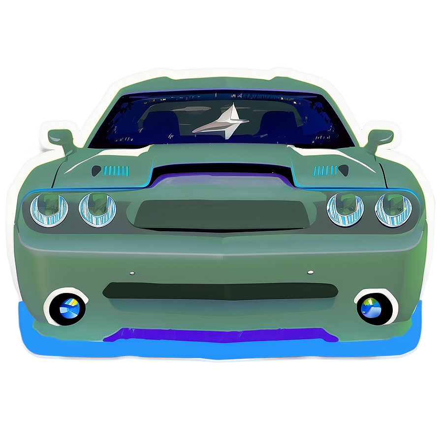 Challenger Vinyl Decal Png 06252024