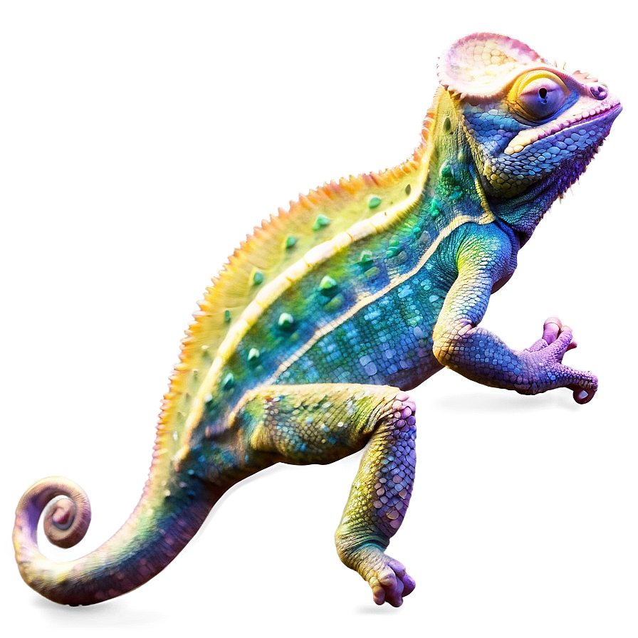 Chameleon Silhouette Side View Png 06242024