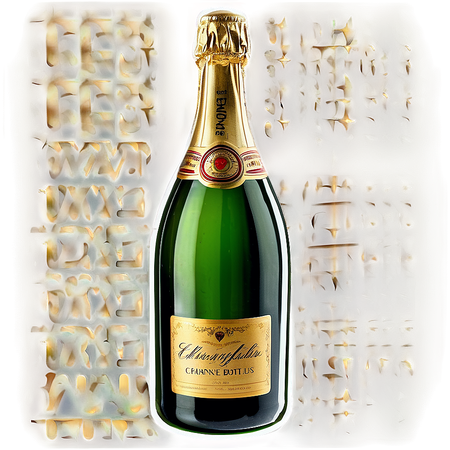 Champagne Bottle Png Hql28