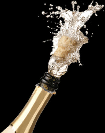 Champagne Bottle Popping Png - Champagne Bottle Png File, Transparent Png PNG image with a transparent background, free high-resolution download