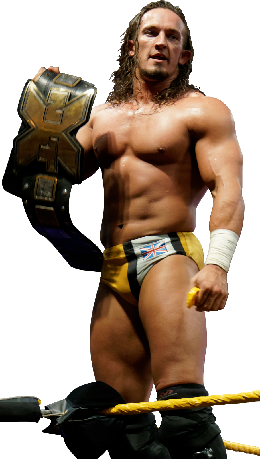 Champion Wrestler With Belt