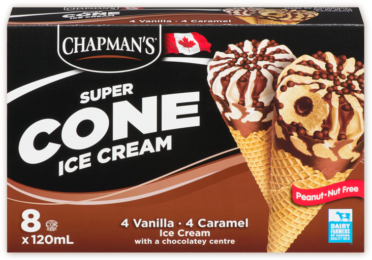 Chapman's Chocolate Centre Ice Cream Cone - Chapman's Super Cone Ice Cream, HD Png Download PNG with transparent background