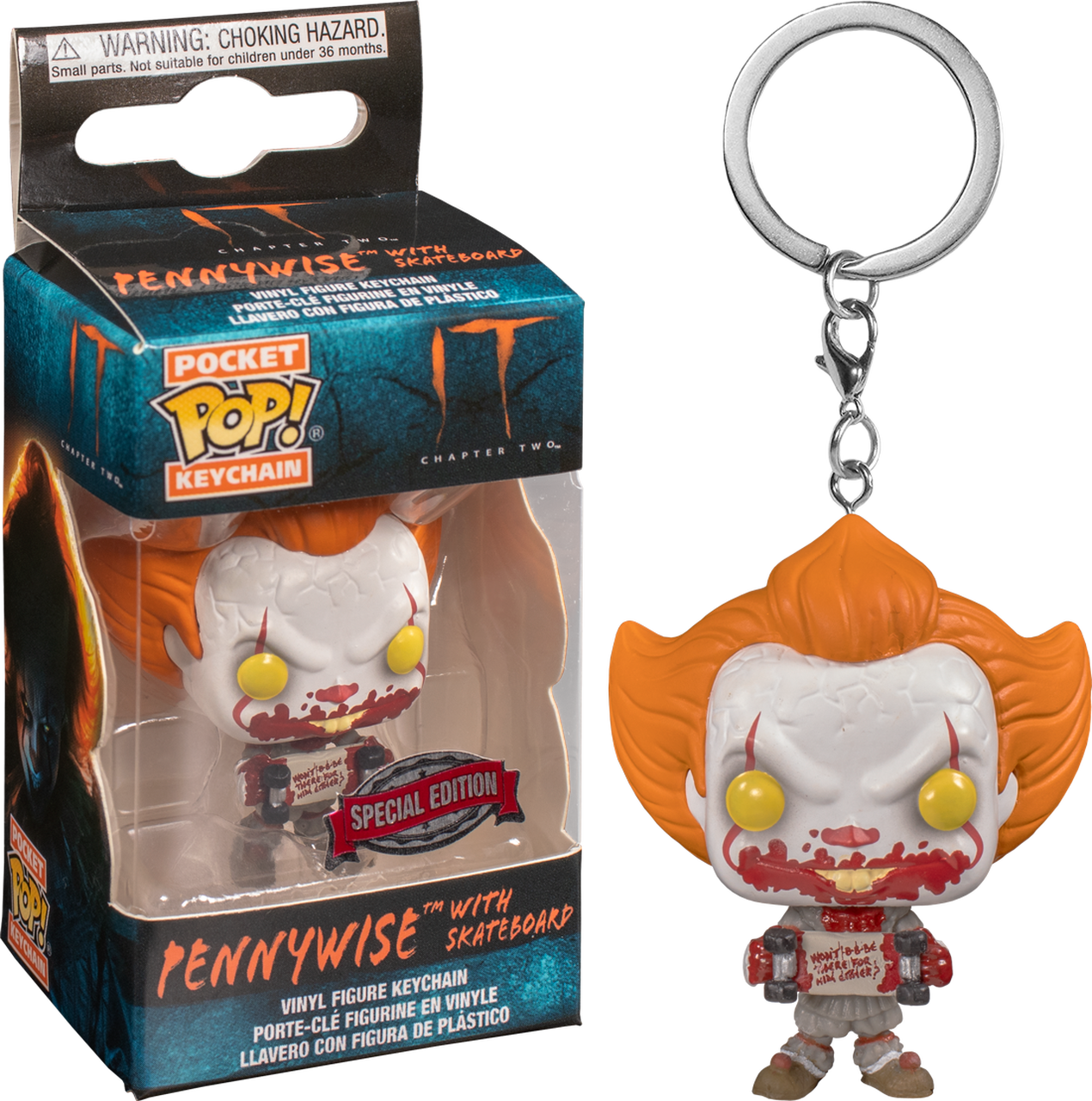 Chapter Two - Pennywise Pop Figure Keychain, HD Png Download PNG with transparent background
