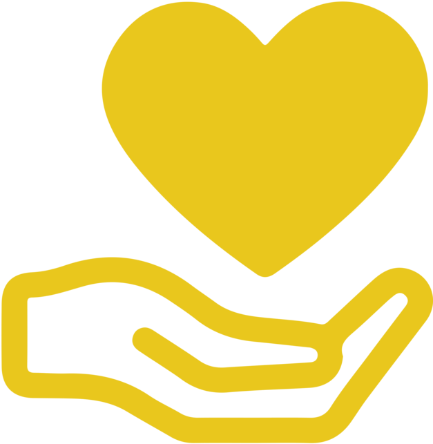 Charity Heart Hand Icon